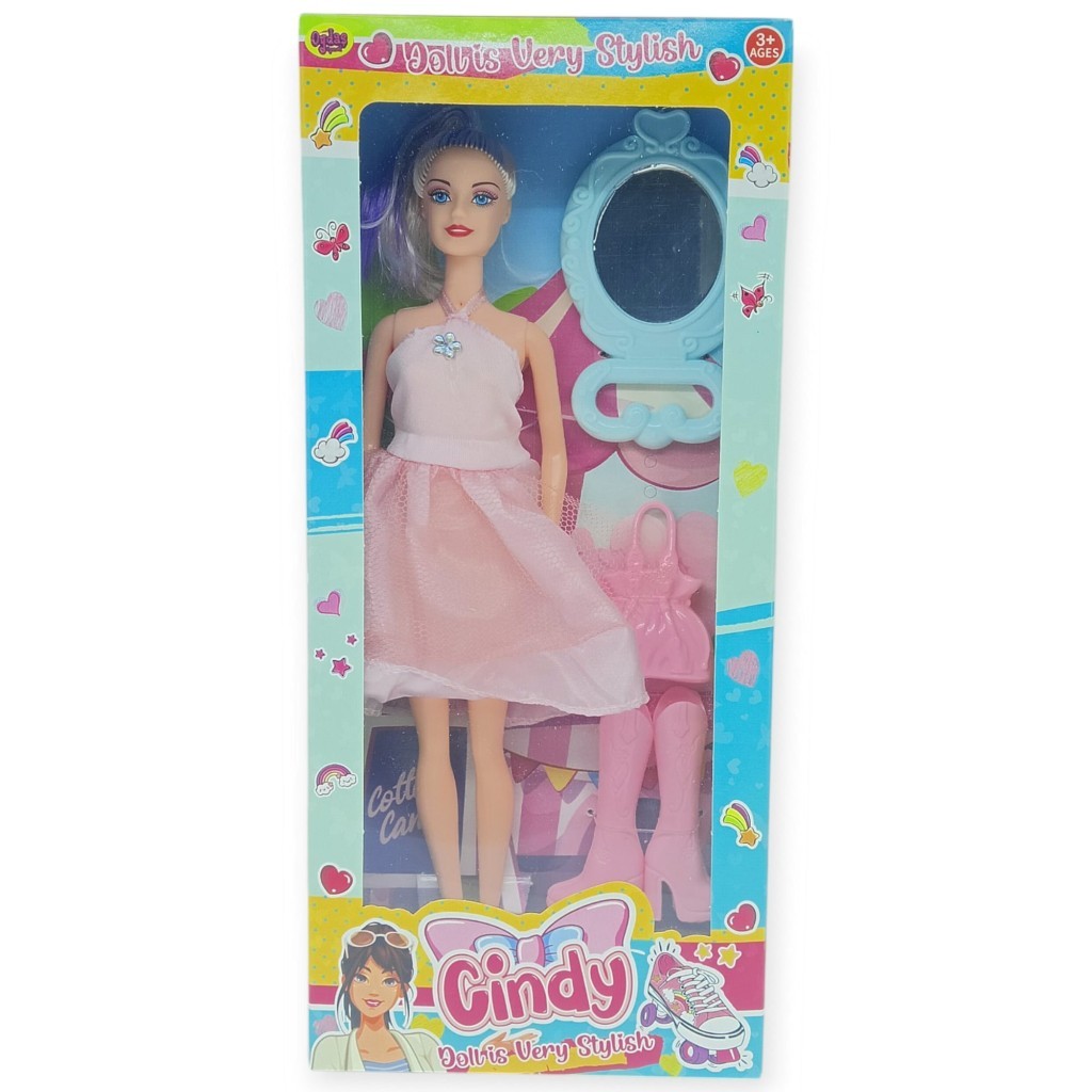 Moda Seti - Aksesuarlı 30 cm Bebek Seti  (Lisinya)