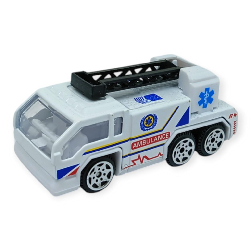 İş Araçları Serisi - Ambulans Araç Seti 5 Parça 7 cm - TH733 (Lisinya)