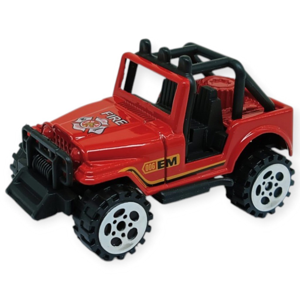 İş Araçları Serisi - İtfaiye Araç Seti 5 Parça 7 cm - TH733 (Lisinya)