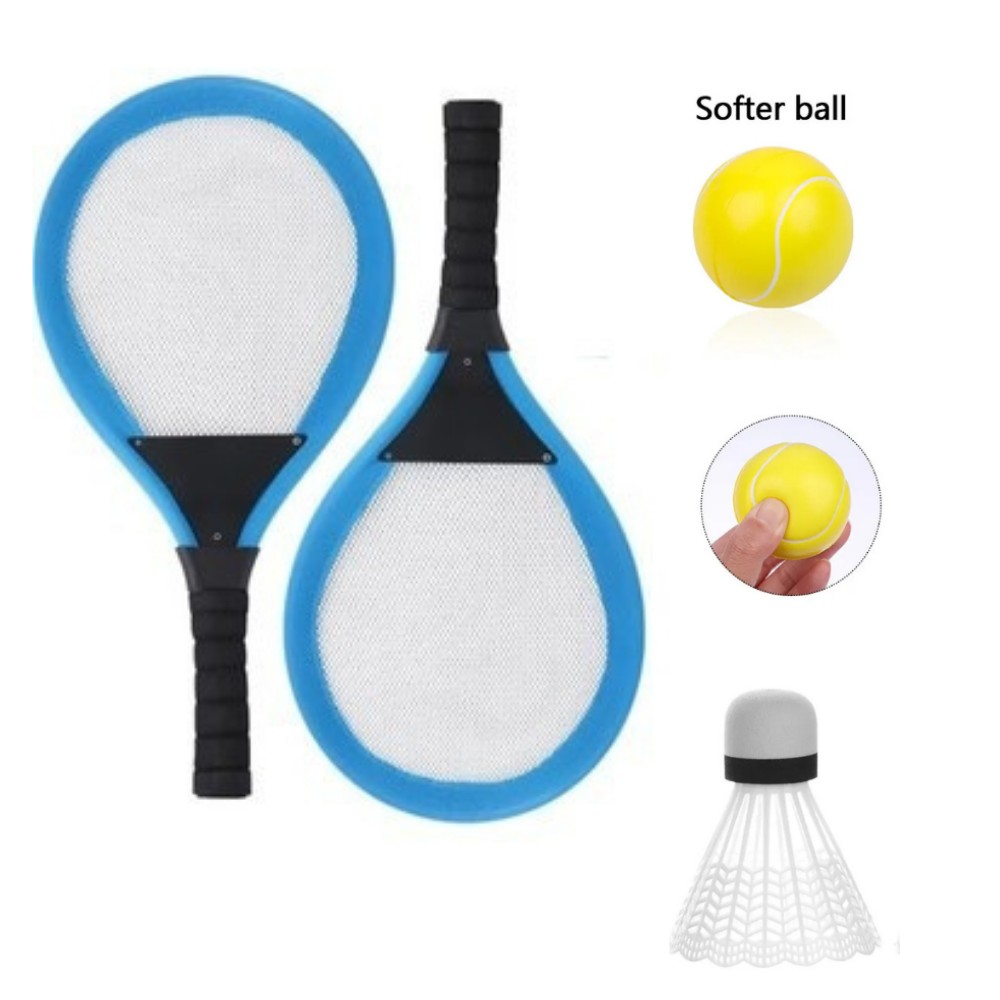Badminton Seti ve Soft Tenis Topu - RKT-35 - Mavi (Lisinya) Badminton Seti ve Soft Tenis Topu - RKT-35 - Mavi (Lisinya)