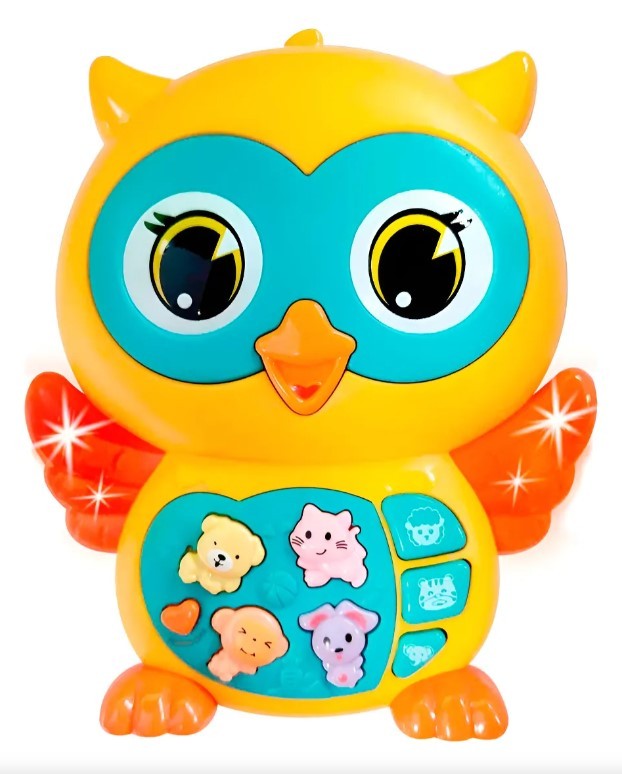 Baykuş Eğitici Bebek Piyanosu - Sarı (Lisinya)