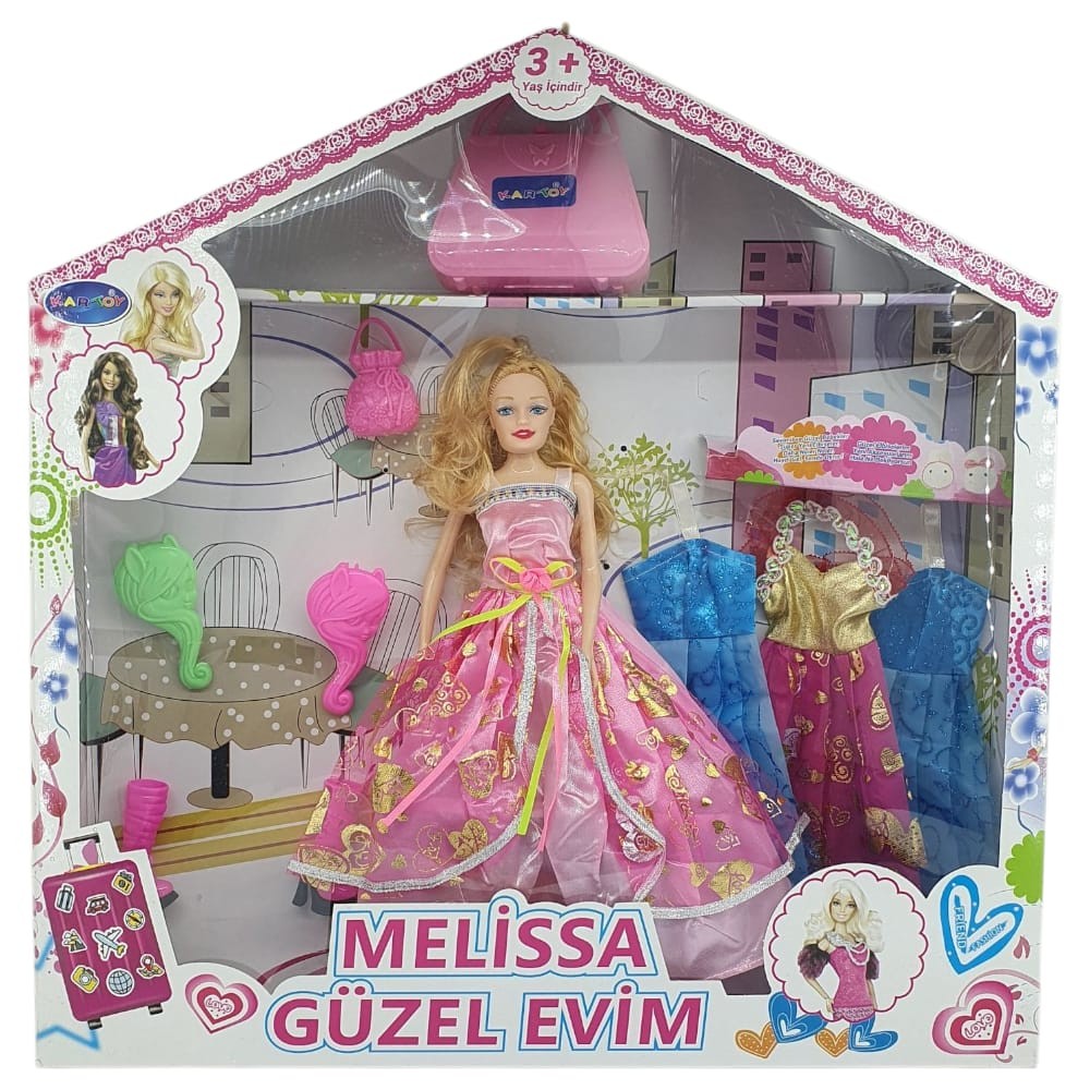 Bebek Yedek Elbiseli Ve Aksesuarlı - 1115-21 - Açık Pembe (Lisinya) Bebek Yedek Elbiseli Ve Aksesuarlı - 1115-21 - Açık Pembe (Lisinya)