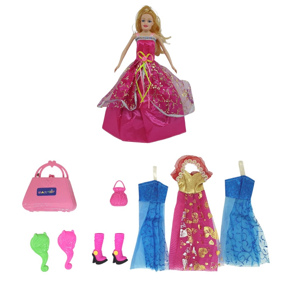 Bebek Yedek Elbiseli Ve Aksesuarlı - 1115-21 - Pembe (Lisinya) Bebek Yedek Elbiseli Ve Aksesuarlı - 1115-21 - Pembe (Lisinya)