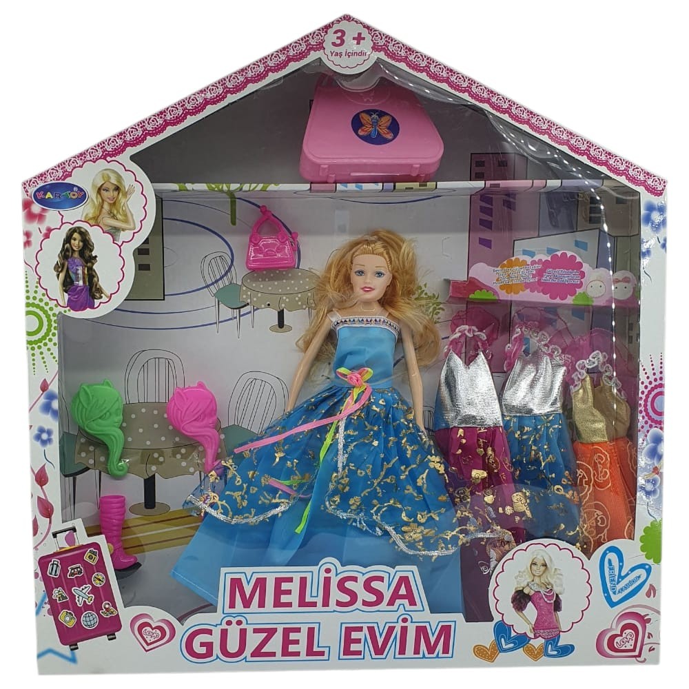 Bebek Yedek Elbiseli Ve Aksesuarlı - 1115-21 - Mavi (Lisinya) Bebek Yedek Elbiseli Ve Aksesuarlı - 1115-21 - Mavi (Lisinya)