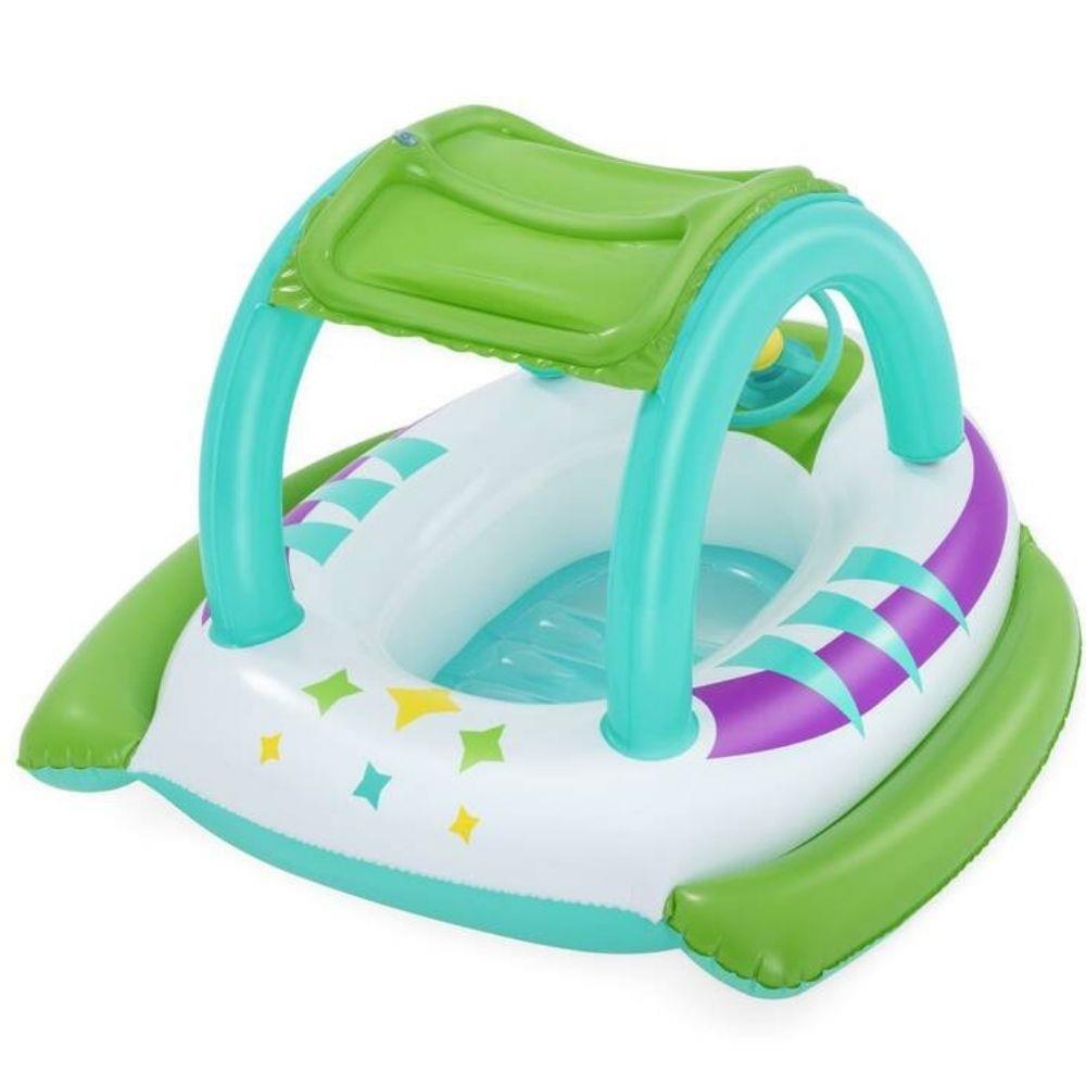 Bestway Gölgelikli Direksiyonlu Kornalı Bot 107x102 Cm - 34149 (Lisinya)