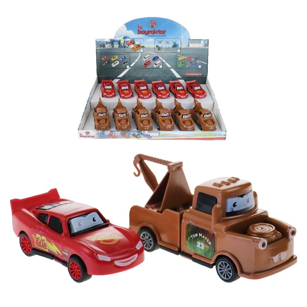BP-022 - ŞİMŞEK MCQUEEN / MATER  Ç/B ARABA 12Lİ (Lisinya)