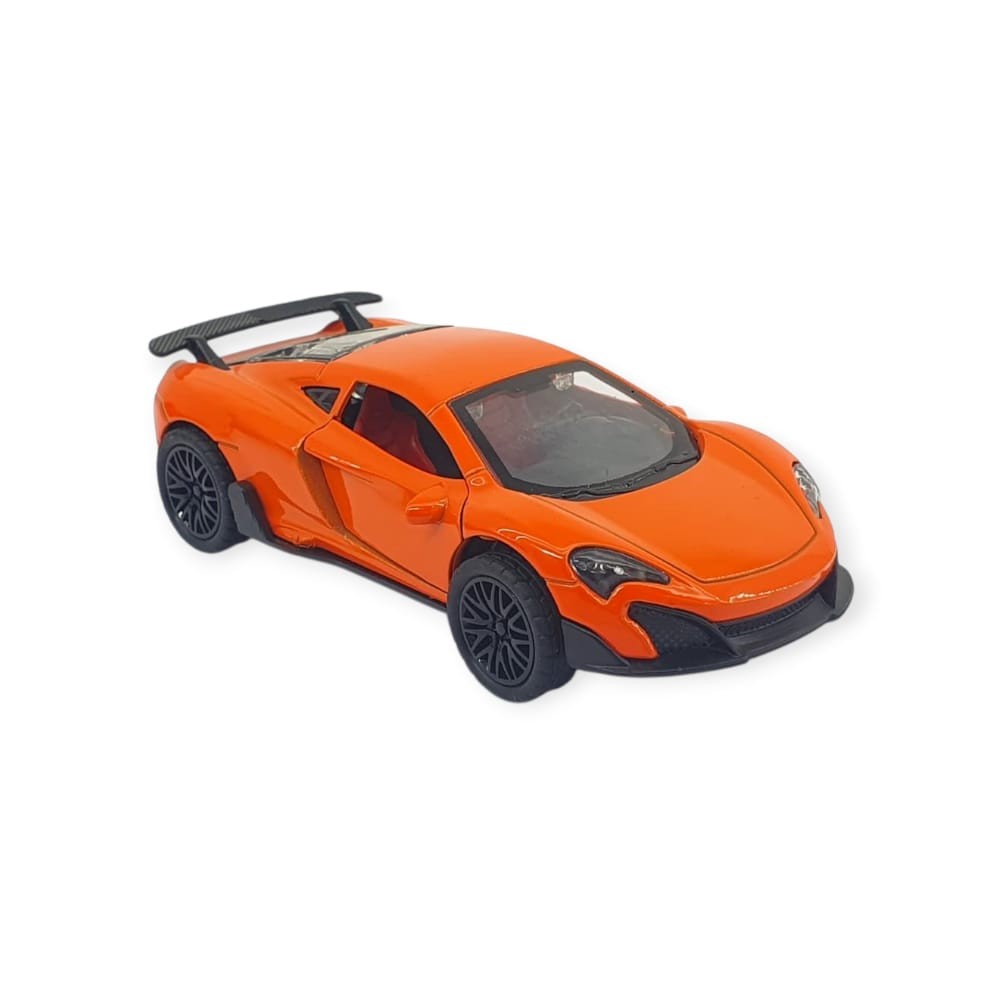 Çek Bırak Araba Metal - 3661C- Turuncu (Lisinya)