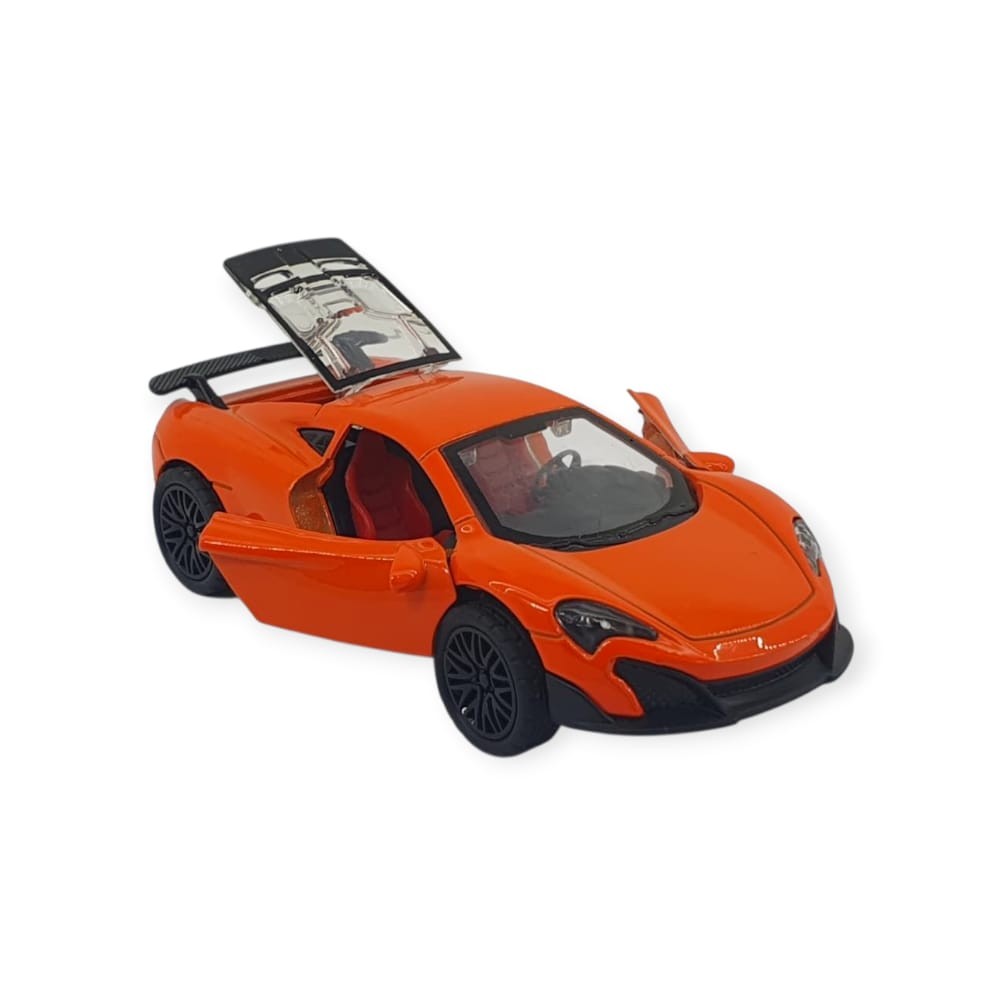 Çek Bırak Araba Metal - 3661C- Turuncu (Lisinya)