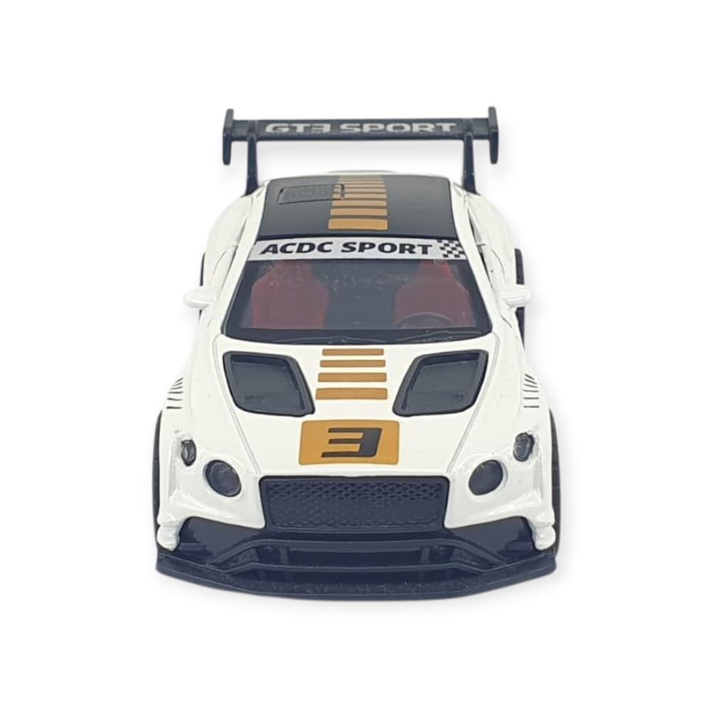 Çek Bırak Araba Metal - 3672C - Beyaz - Sarı (Lisinya)