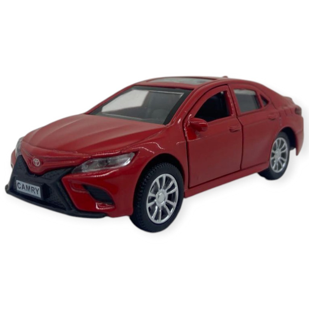 Çek Bırak Kapıları Açılar Sesli  Işıklı Metal Araba - 12 cm - Kırmızı (Lisinya)