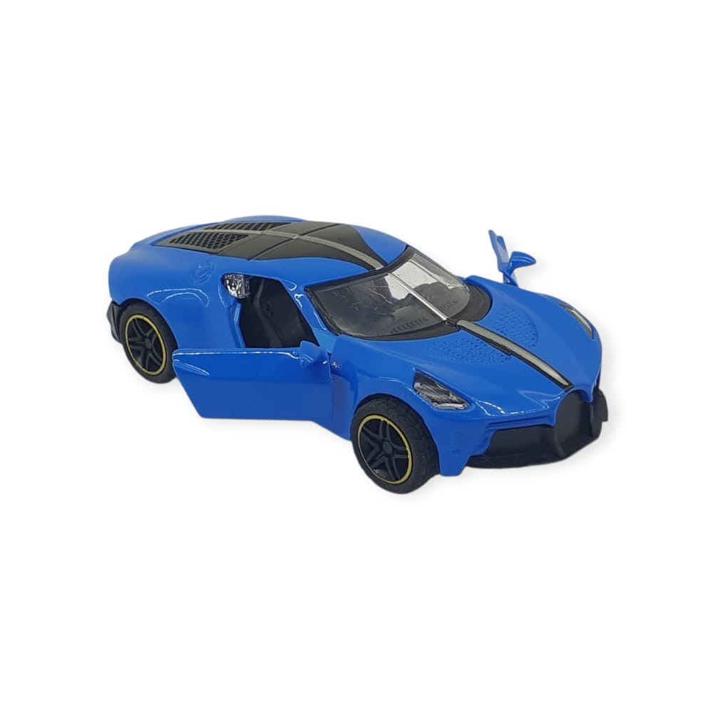 Çek Bırak Araba Metal - 6643-06 - Mavi (Lisinya)