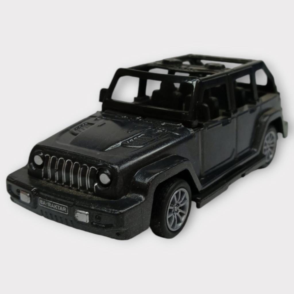 Çek Bırak Arabalar 10 Cm - Siyah Jeep (Lisinya)