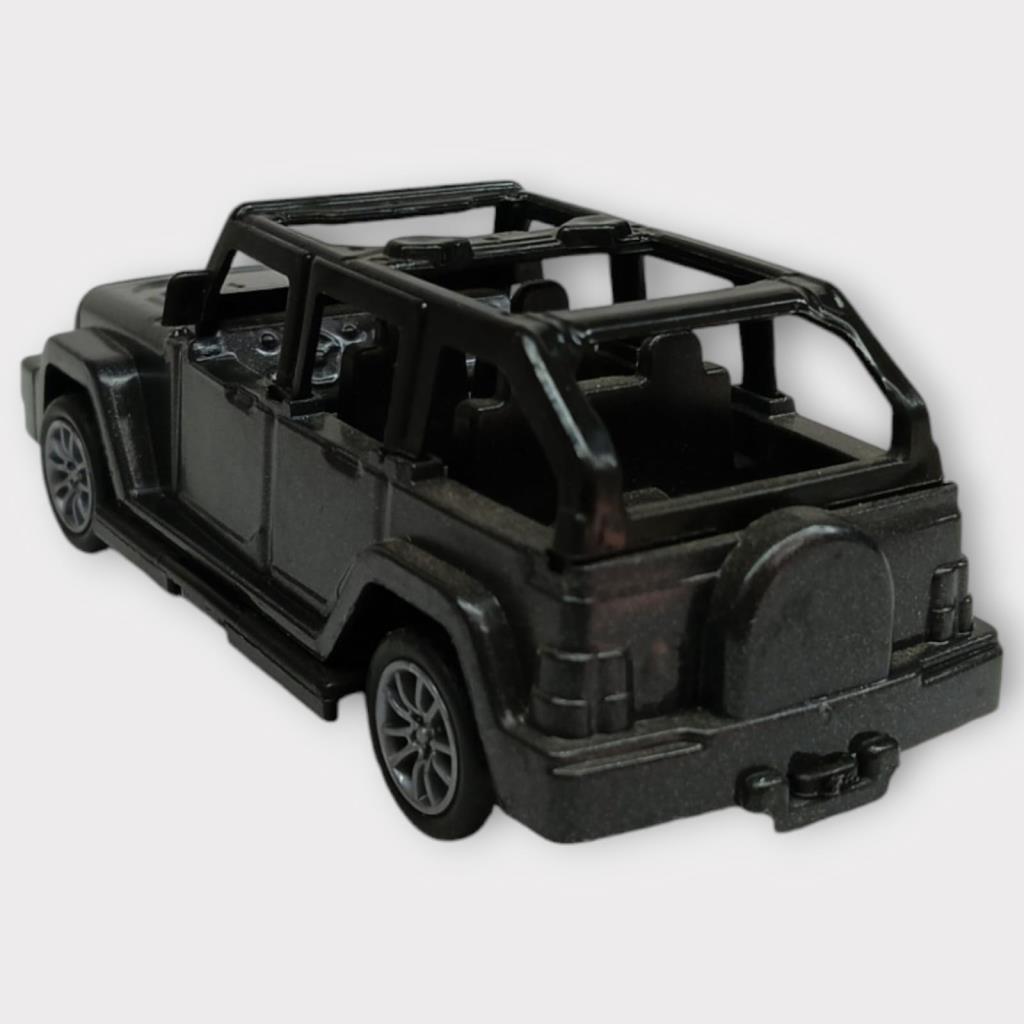 Çek Bırak Arabalar 10 Cm - Siyah Jeep (Lisinya)