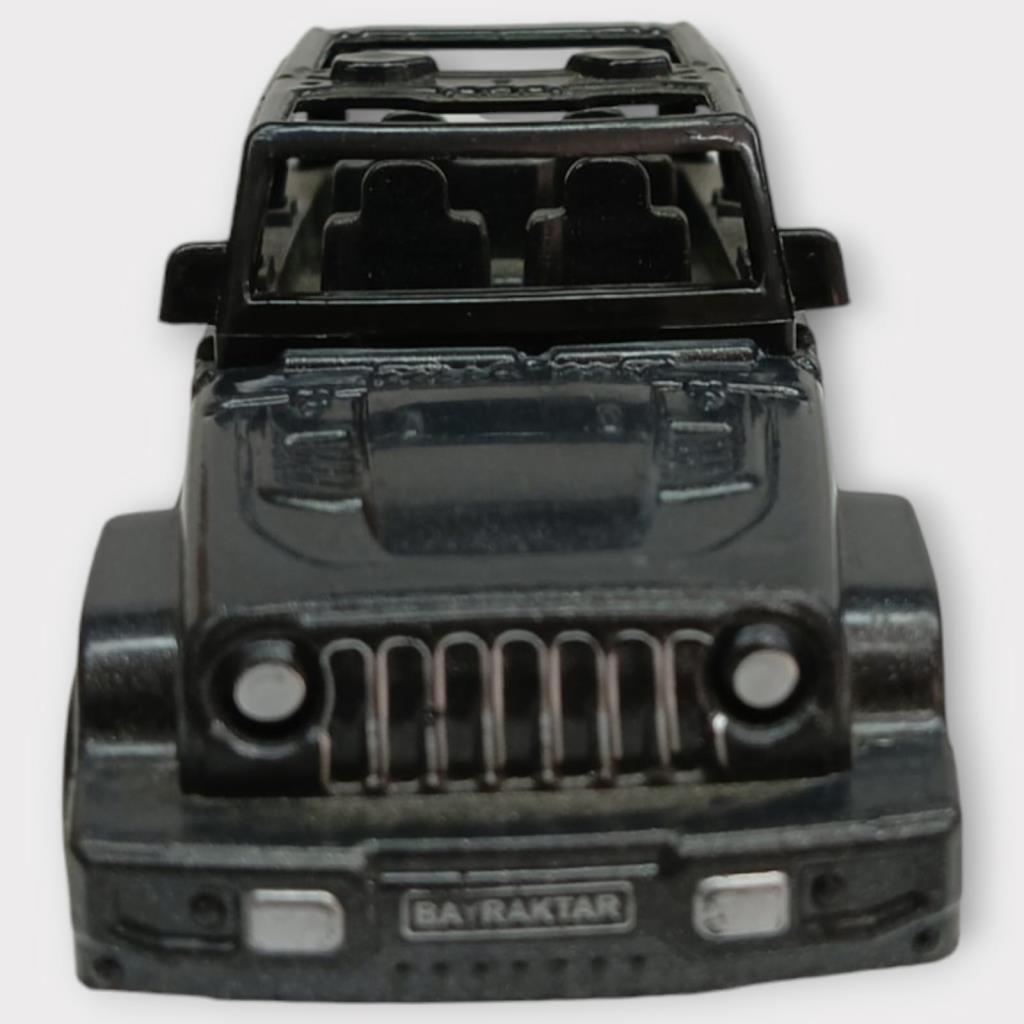 Çek Bırak Arabalar 10 Cm - Siyah Jeep (Lisinya)