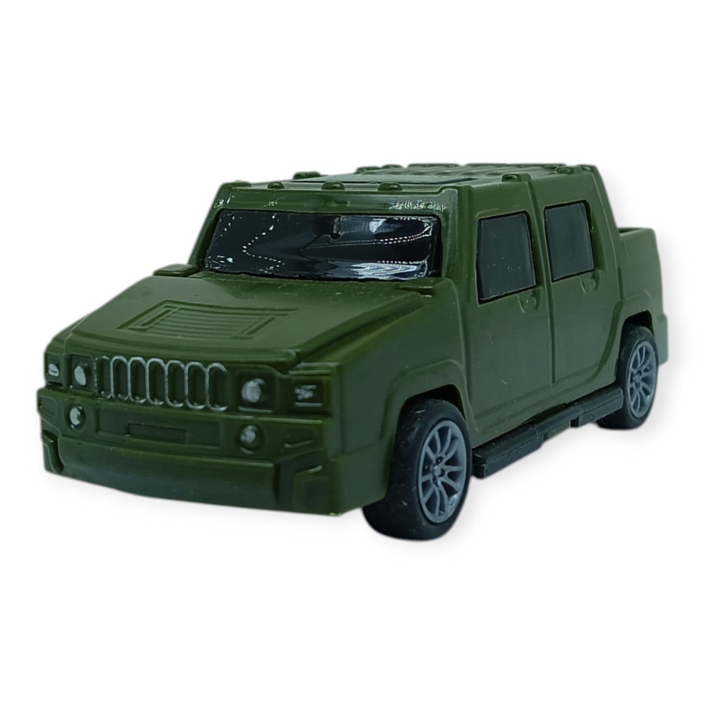 Çek Bırak Arabalar 10 Cm - Yeşil Çift Kabin Pick-Up (Lisinya)