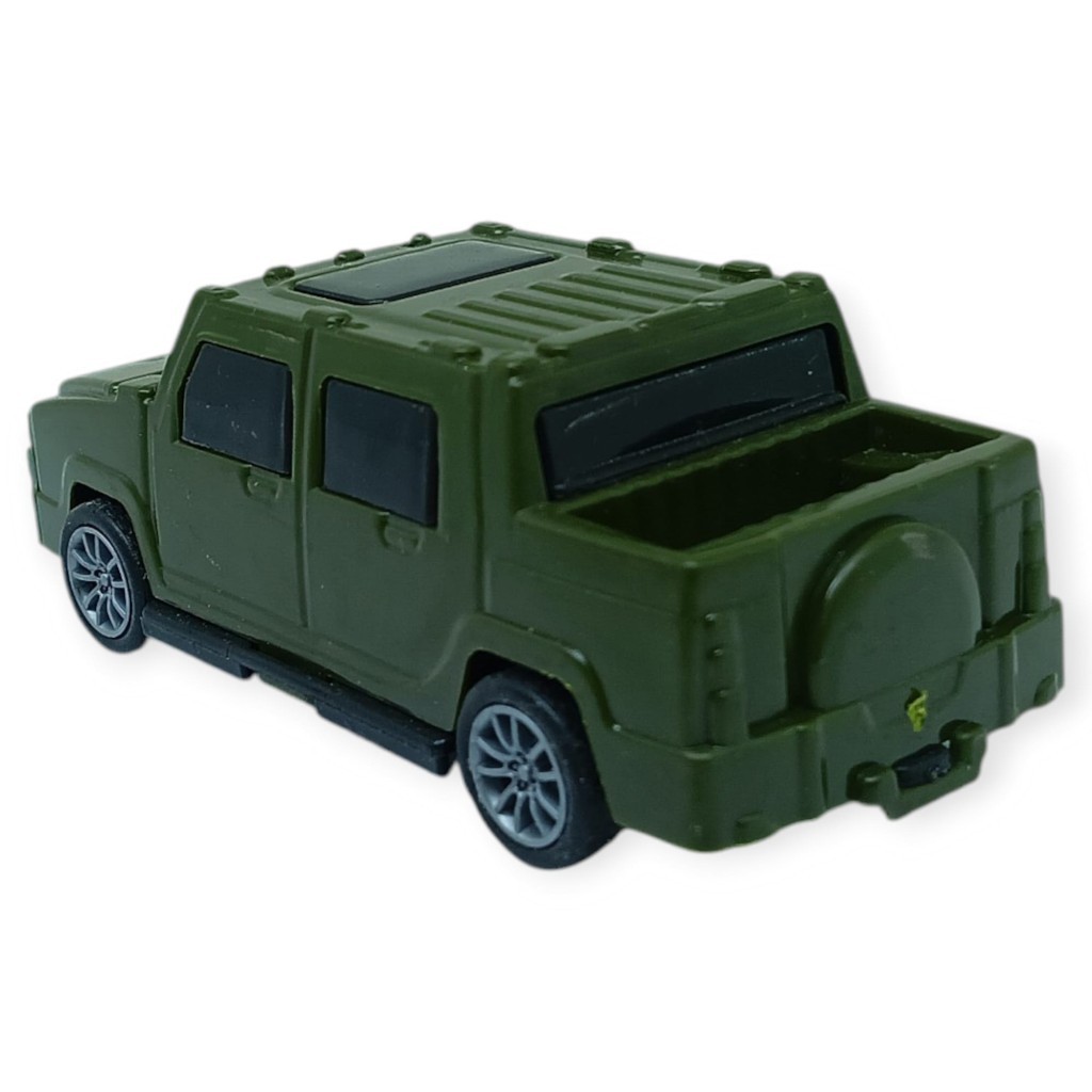 Çek Bırak Arabalar 10 Cm - Yeşil Çift Kabin Pick-Up (Lisinya)