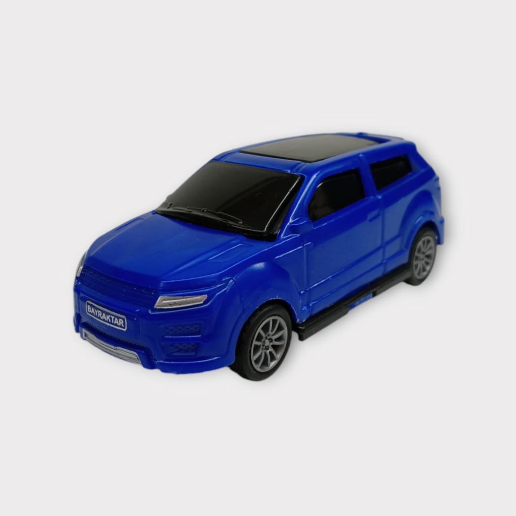 Çek Bırak Arabalar 10 Cm - Mavi Hatchback (Lisinya)