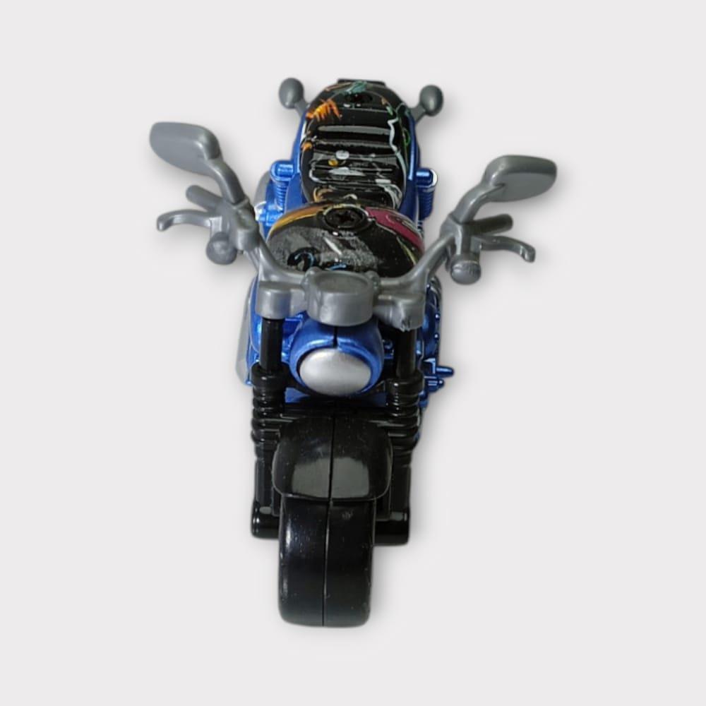 Çek Bırak Custom Motorsiklet 9 Cm - Mavi (Lisinya)