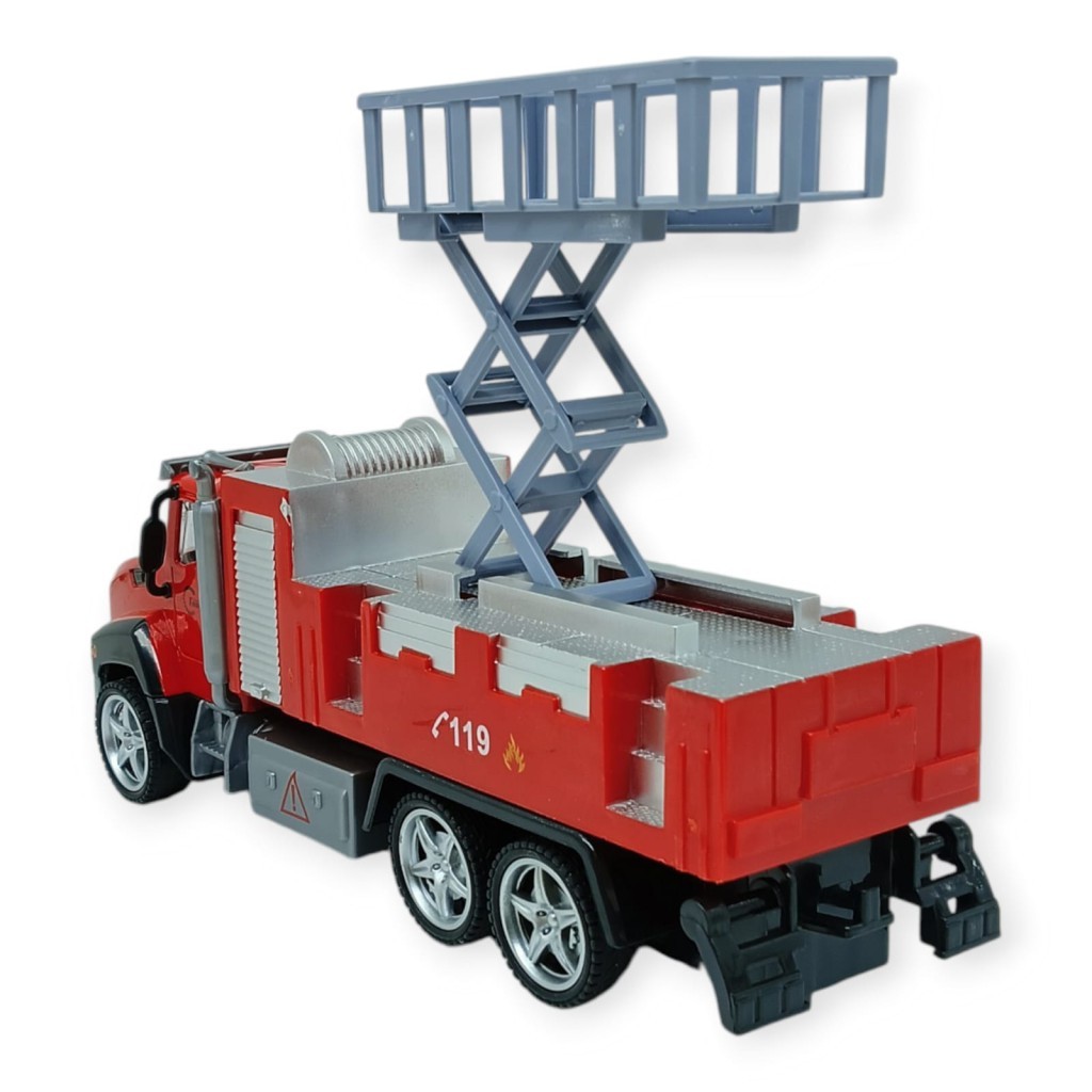 Çek Bırak İtfaiye Arabası 21 cm - Asansörlü (Lisinya)