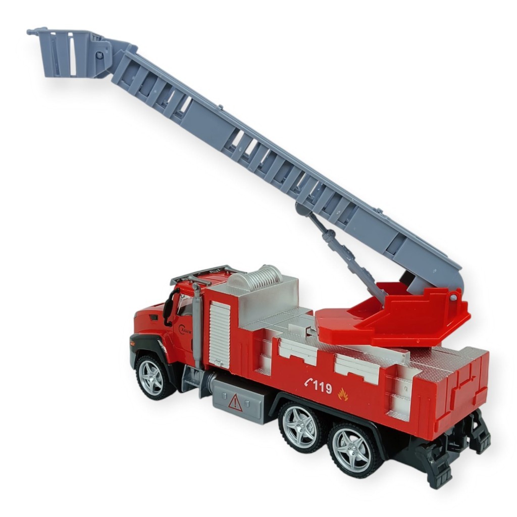 Çek Bırak İtfaiye Arabası 21 cm - Merdivenli (Lisinya)