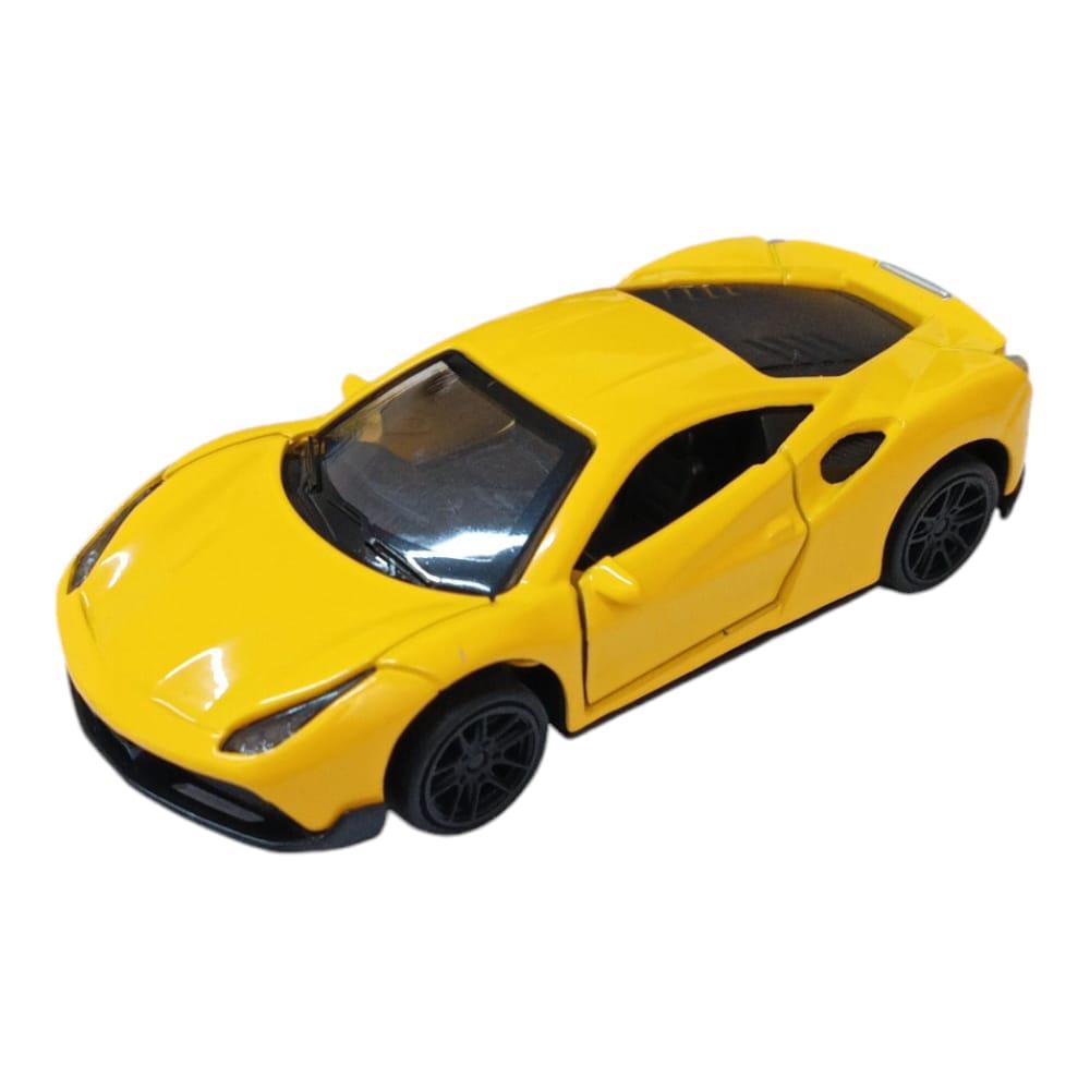 Çek Bırak Metal Araba - 4311B - Sarı (Lisinya)
