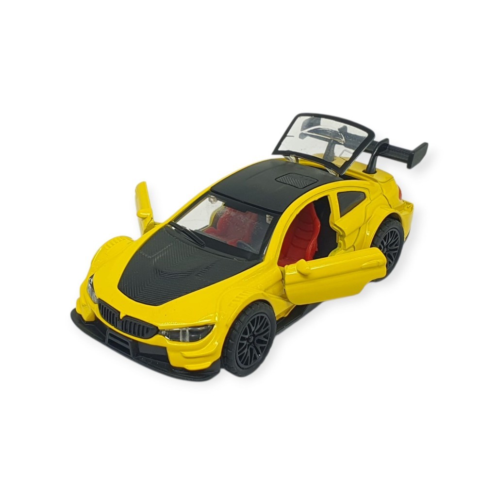 Çek Bırak Metal Arabalar 12 cm - 3671C - Sarı (Lisinya) Çek Bırak Metal Arabalar 12 cm - 3671C - Sarı (Lisinya)