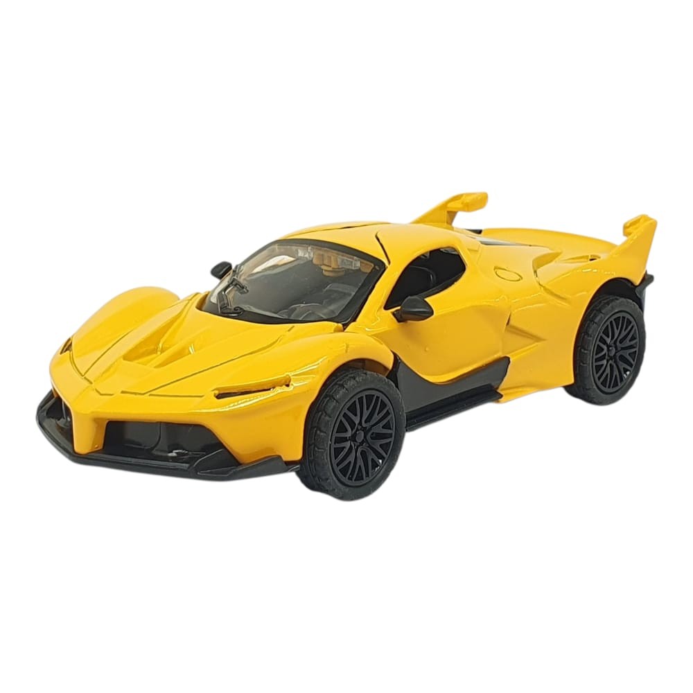 Çek Bırak Metal Arabalar 13 cm - SR2212- Sarı (Lisinya)