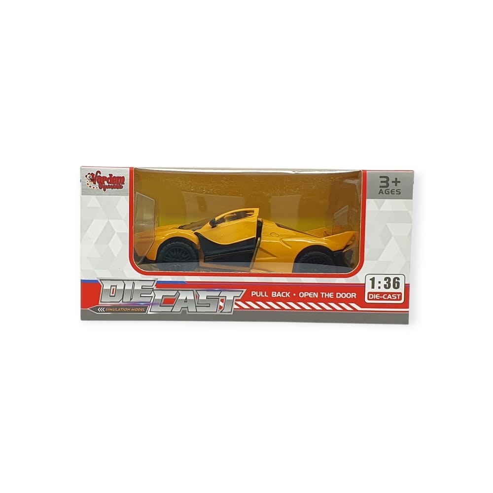 Çek Bırak Metal Arabalar 13 cm - SR2212- Sarı (Lisinya) Çek Bırak Metal Arabalar 13 cm - SR2212- Sarı (Lisinya)