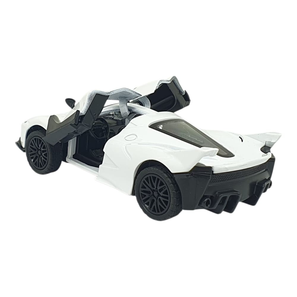 Çek Bırak Metal Arabalar 13 cm - SR2212- Beyaz (Lisinya)