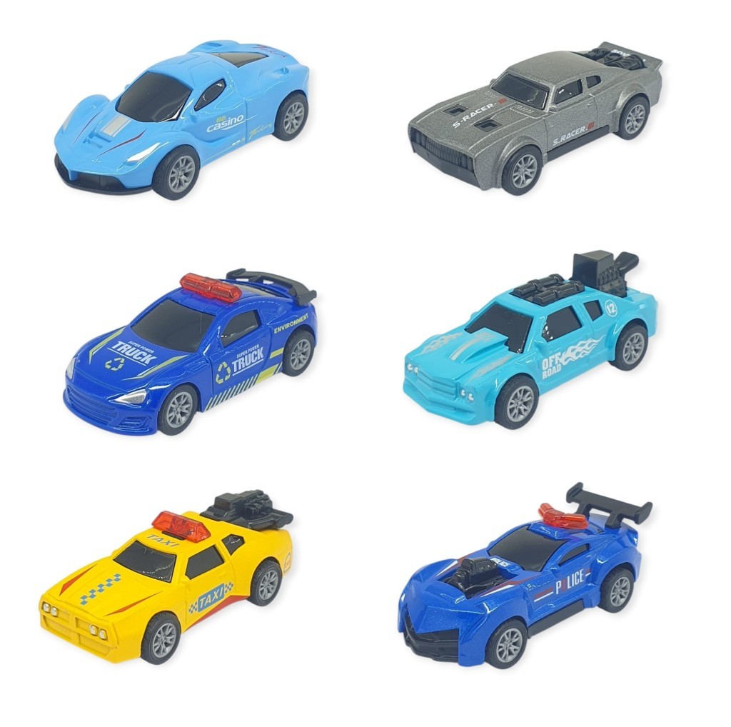 Çek Bırak Metal Küçük Arabalar 8 cm 6'lı Set (Lisinya) Çek Bırak Metal Küçük Arabalar 8 cm 6'lı Set (Lisinya)