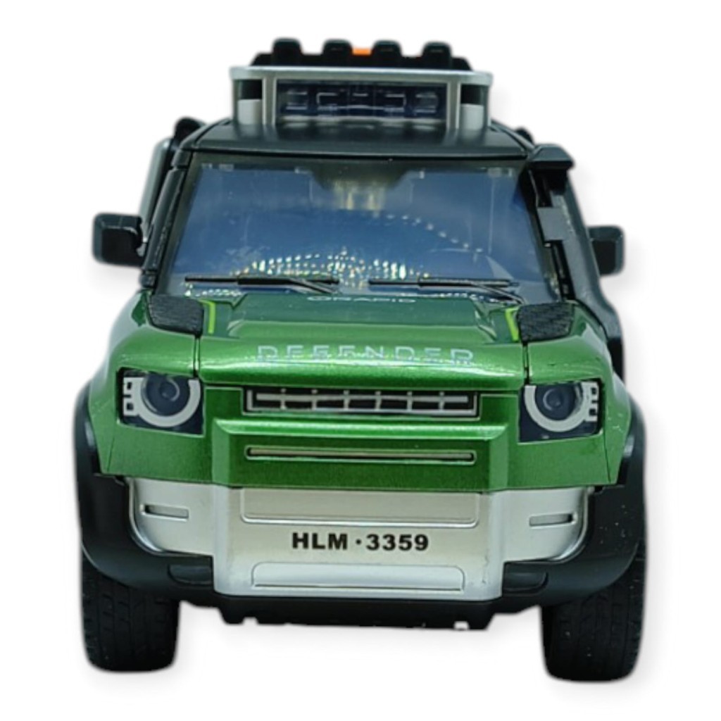 Sesli Işıklı Off- Road Araba 17 cm - D700-07 - Yeşil (Lisinya)