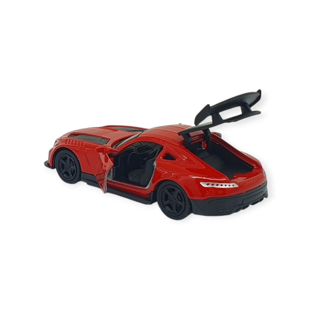 Çek Bırak Metal Küçük Arabalar 8 cm - 6411A-15 - Kırmızı (Lisinya)