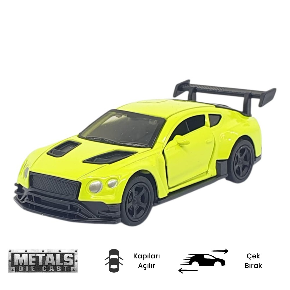 Çek Bırak Metal Küçük Arabalar 8 cm - 6411A - Açık Yeşil (Lisinya) Çek Bırak Metal Küçük Arabalar 8 cm - 6411A - Açık Yeşil (Lisinya)