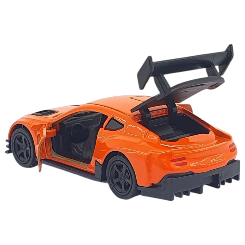 Çek Bırak Metal Küçük Arabalar 8 cm - 6411A-8 - Turuncu (Lisinya)