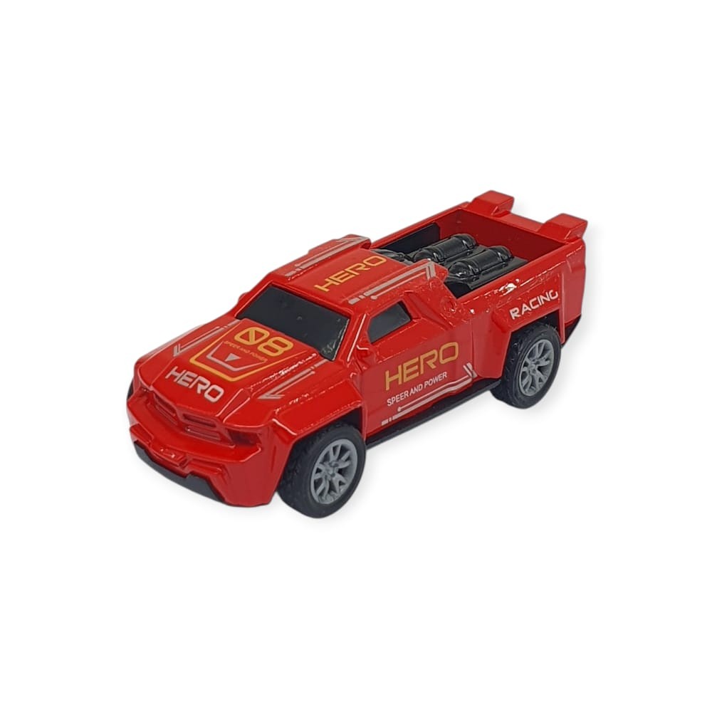Çek Bırak Metal Küçük Arabalar 8 cm - SH40031 - Kırmızı Pick-Up (Lisinya)