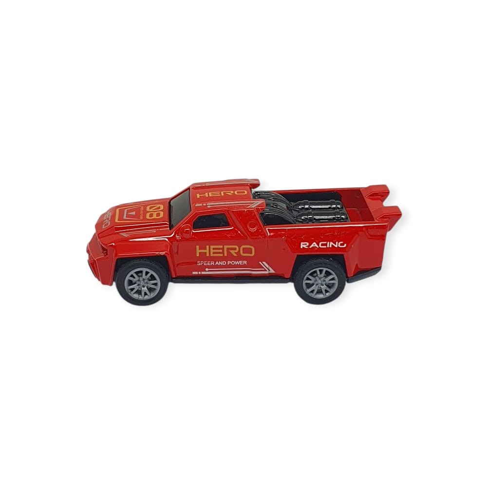Çek Bırak Metal Küçük Arabalar 8 cm - SH40031 - Kırmızı Pick-Up (Lisinya)