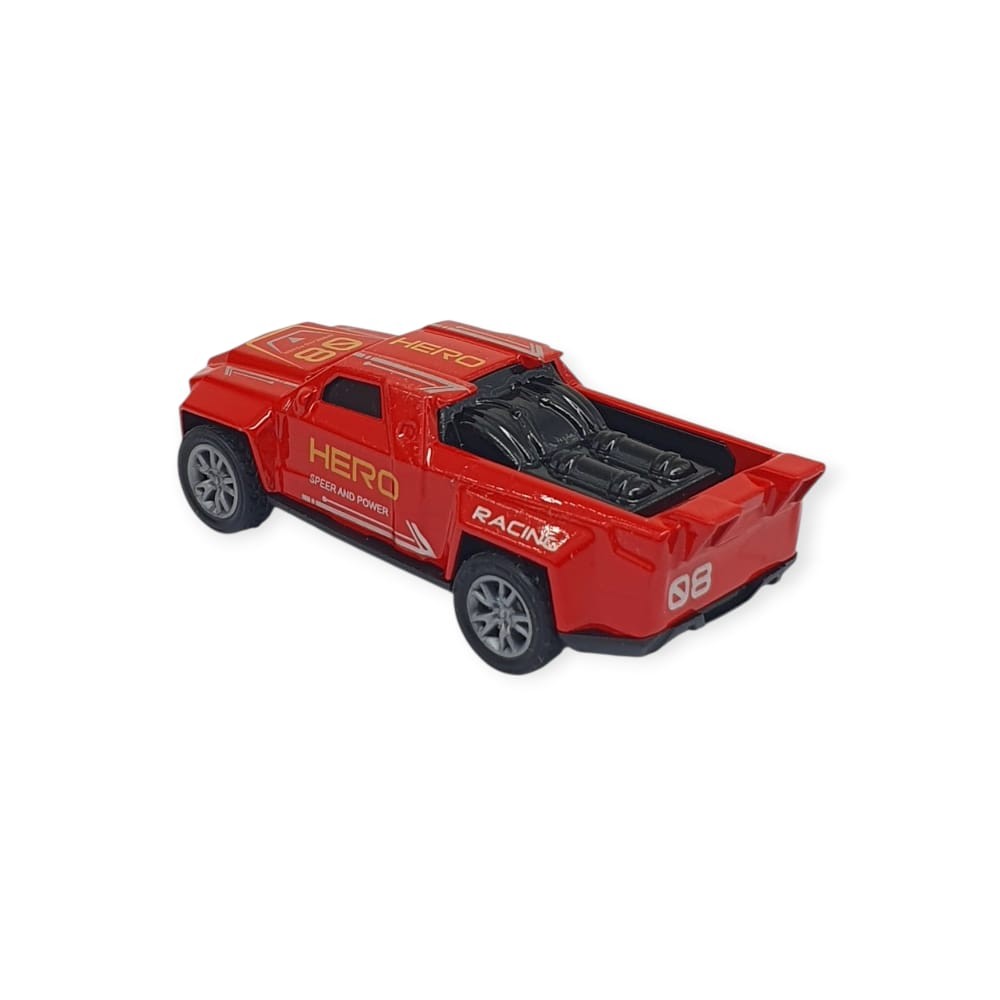 Çek Bırak Metal Küçük Arabalar 8 cm - SH40031 - Kırmızı Pick-Up (Lisinya)