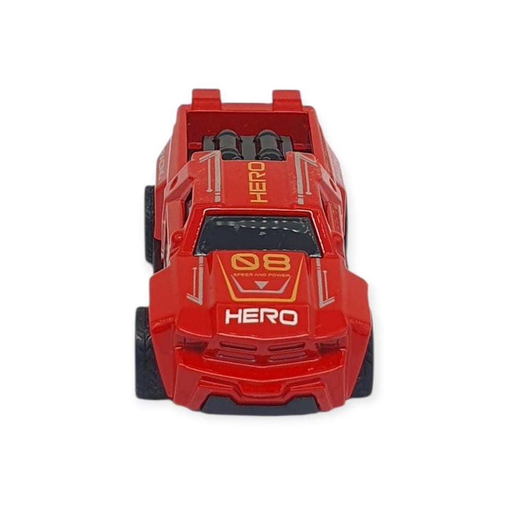 Çek Bırak Metal Küçük Arabalar 8 cm - SH40031 - Kırmızı Pick-Up (Lisinya)