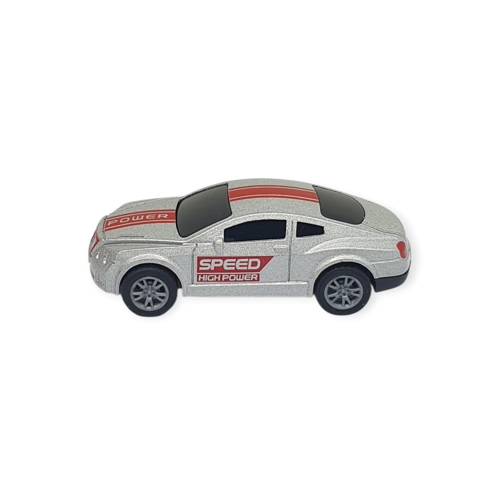 Çek Bırak Metal Küçük Arabalar 8 cm - SH40031 - Gri Spor Araba (Lisinya)