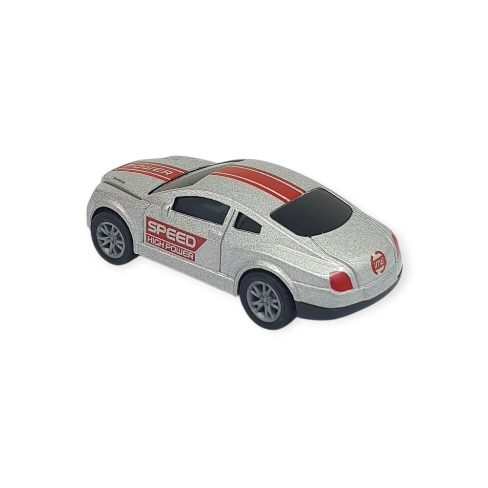 Çek Bırak Metal Küçük Arabalar 8 cm - SH40031 - Gri Spor Araba (Lisinya)