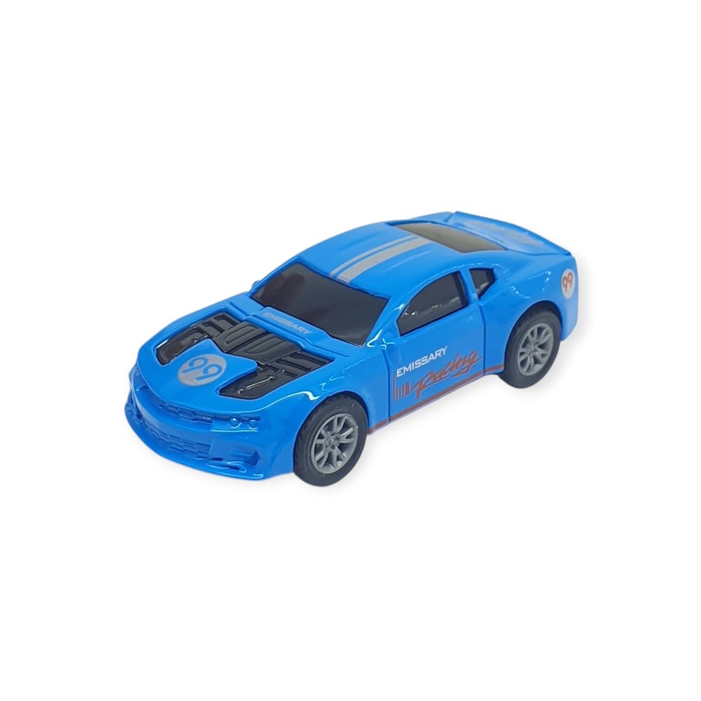 Çek Bırak Metal Küçük Arabalar 8 cm - SH40031 - Mavi Racing (Lisinya)