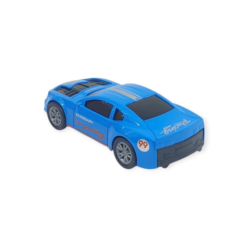 Çek Bırak Metal Küçük Arabalar 8 cm - SH40031 - Mavi Racing (Lisinya)