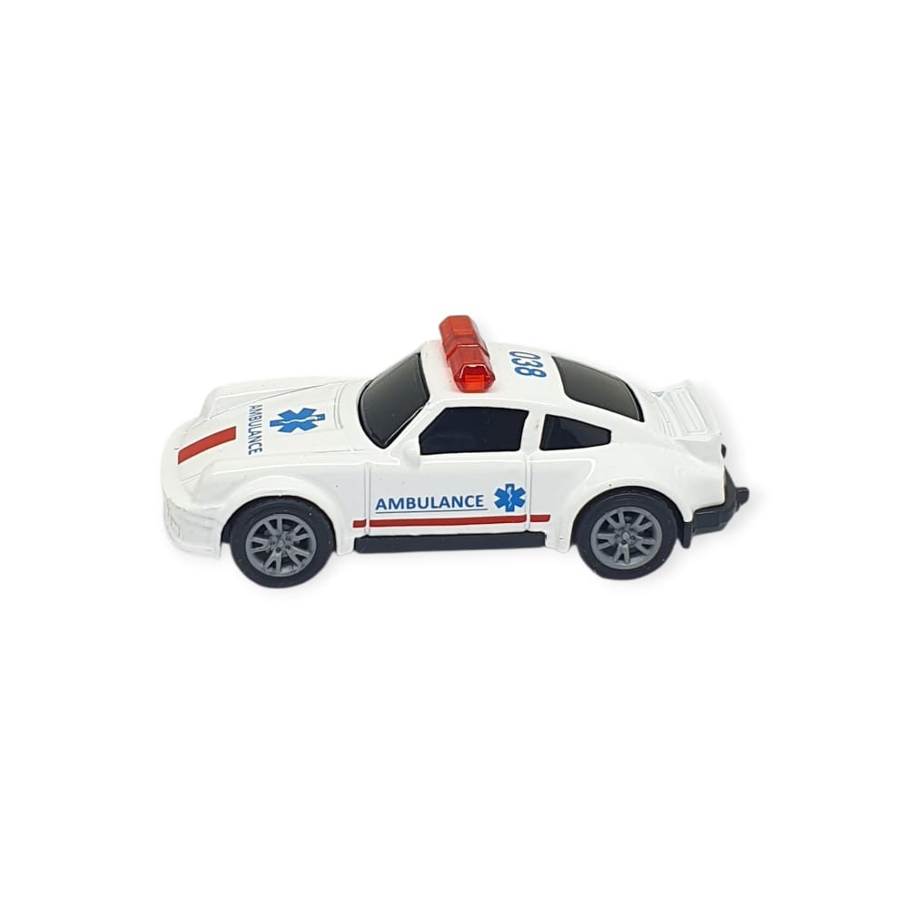 Çek Bırak Metal Küçük Arabalar 8 cm - SH40031 - Beyaz Ambulans Arabası (Lisinya) Çek Bırak Metal Küçük Arabalar 8 cm - SH40031 - Beyaz Ambulans Arabası (Lisinya)