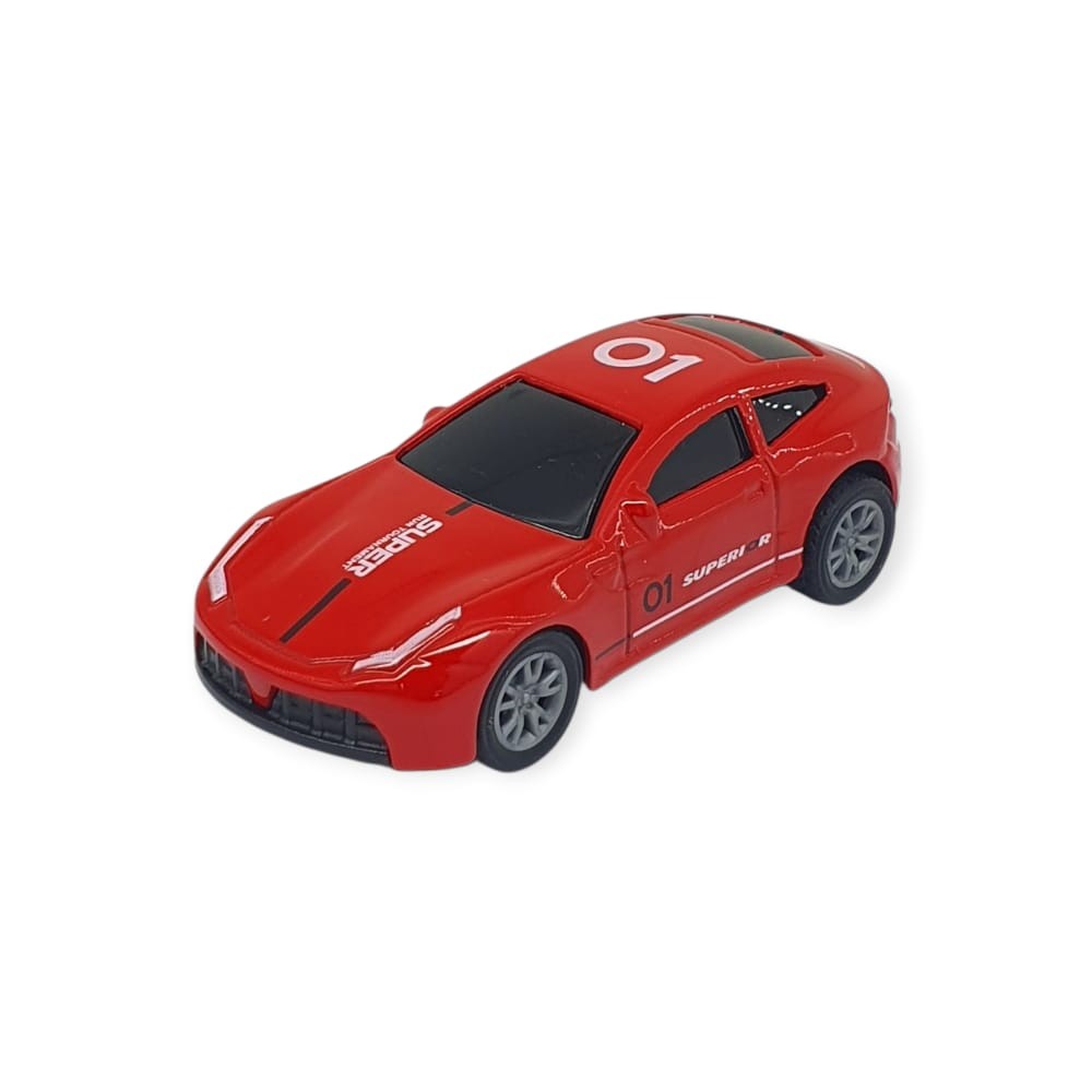 Çek Bırak Metal Küçük Arabalar 8 cm - SH40031 - Kırmızı  (Lisinya)