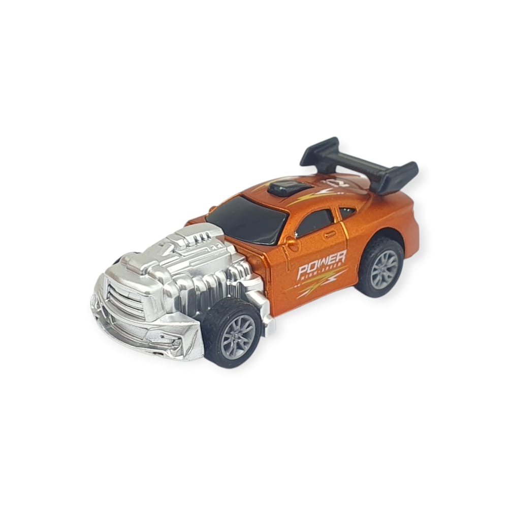 Çek Bırak Metal Küçük Arabalar 8 cm - SH40031 - Turuncu (Lisinya)