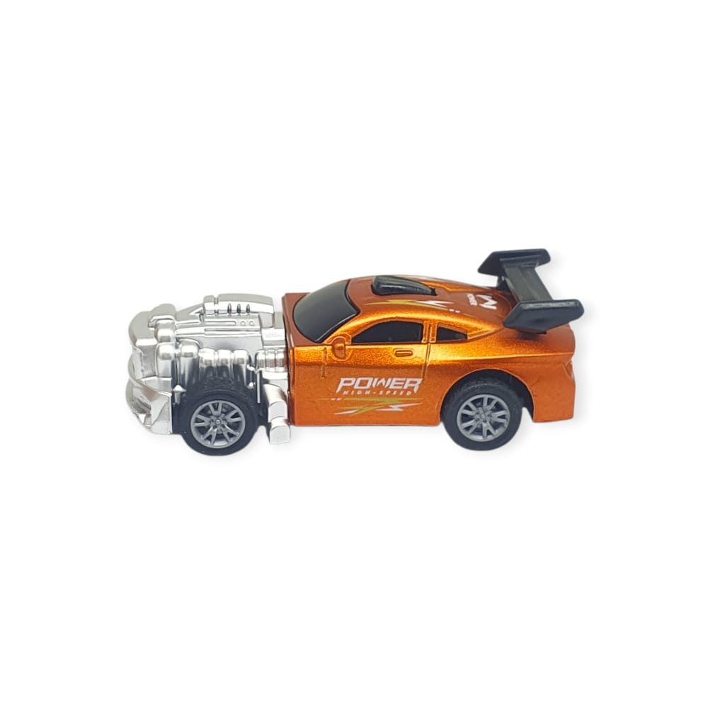Çek Bırak Metal Küçük Arabalar 8 cm - SH40031 - Turuncu (Lisinya)
