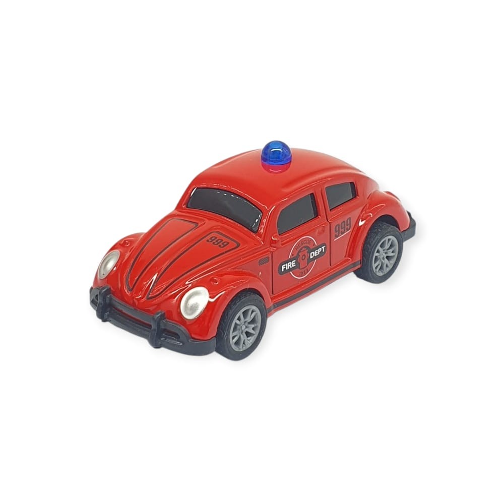 Çek Bırak Metal Küçük Arabalar 8 cm - SH40031 - İtfaiye Vosvos (Lisinya)