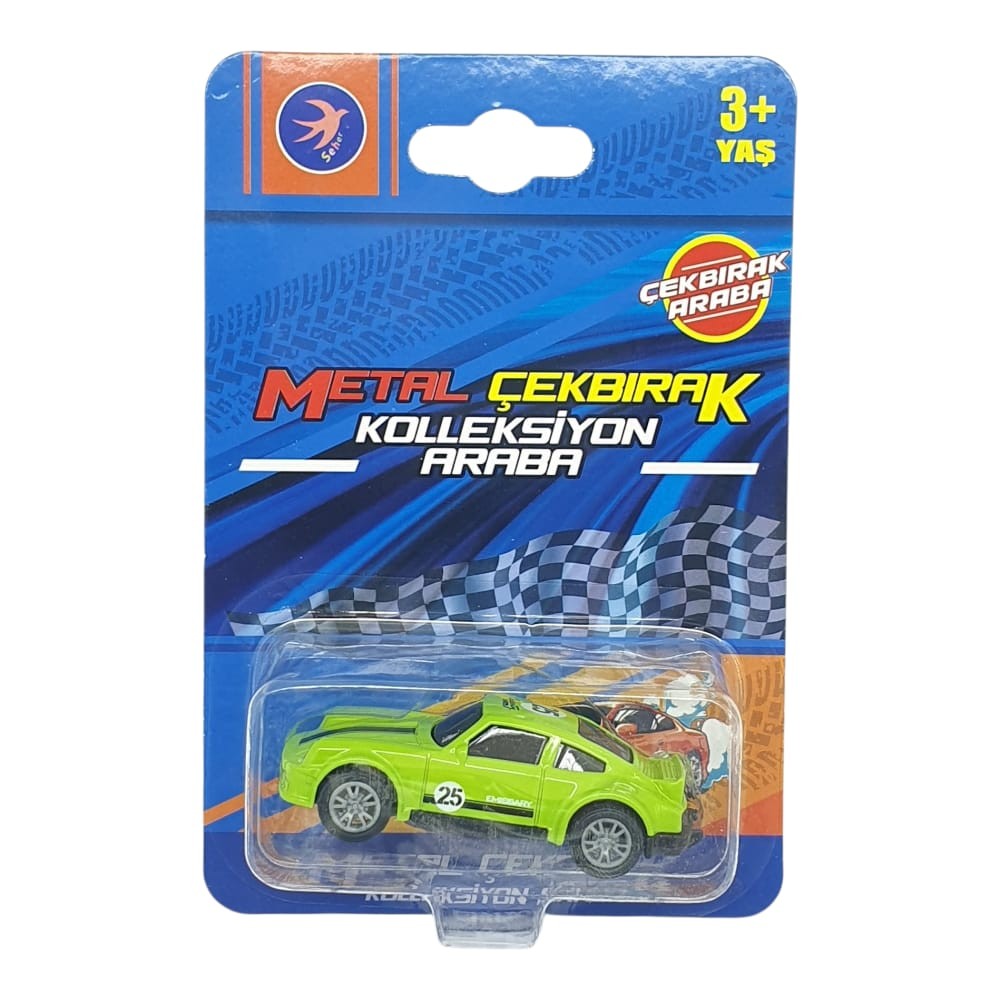 Çek Bırak Metal Küçük Arabalar 8 cm - SH40031 - Açık Yeşil (Lisinya) Çek Bırak Metal Küçük Arabalar 8 cm - SH40031 - Açık Yeşil (Lisinya)