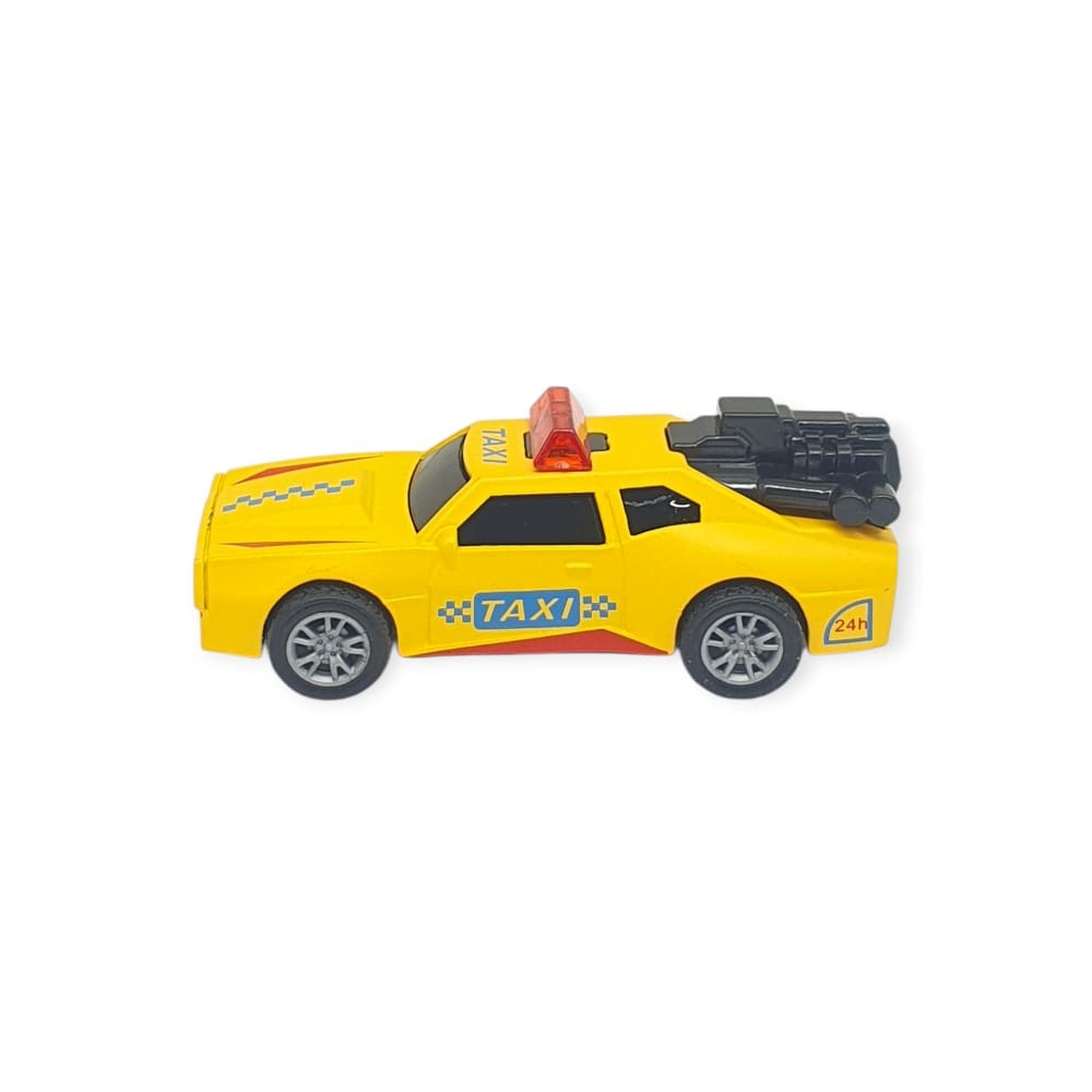 Çek Bırak Metal Küçük Arabalar 8 cm - SH40031 - Sarı Taxi (Lisinya)
