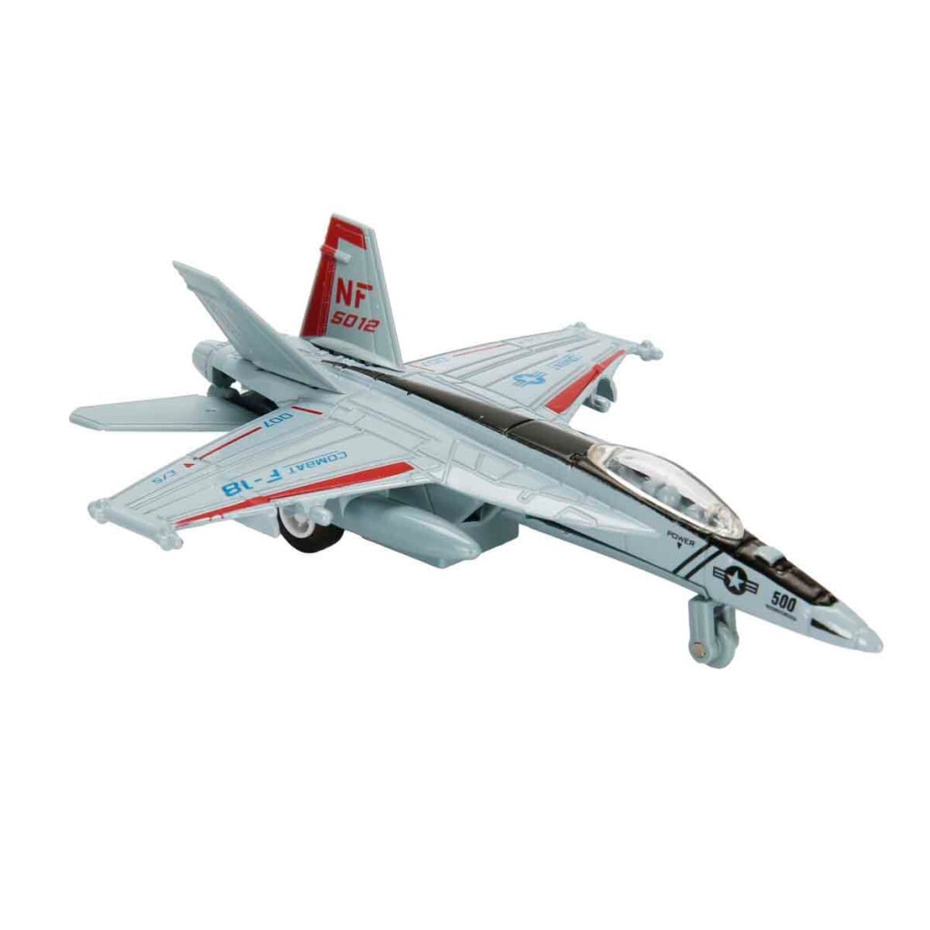 Çek Bırak Metal Uçak 12 cm - Kırmızı (Lisinya)